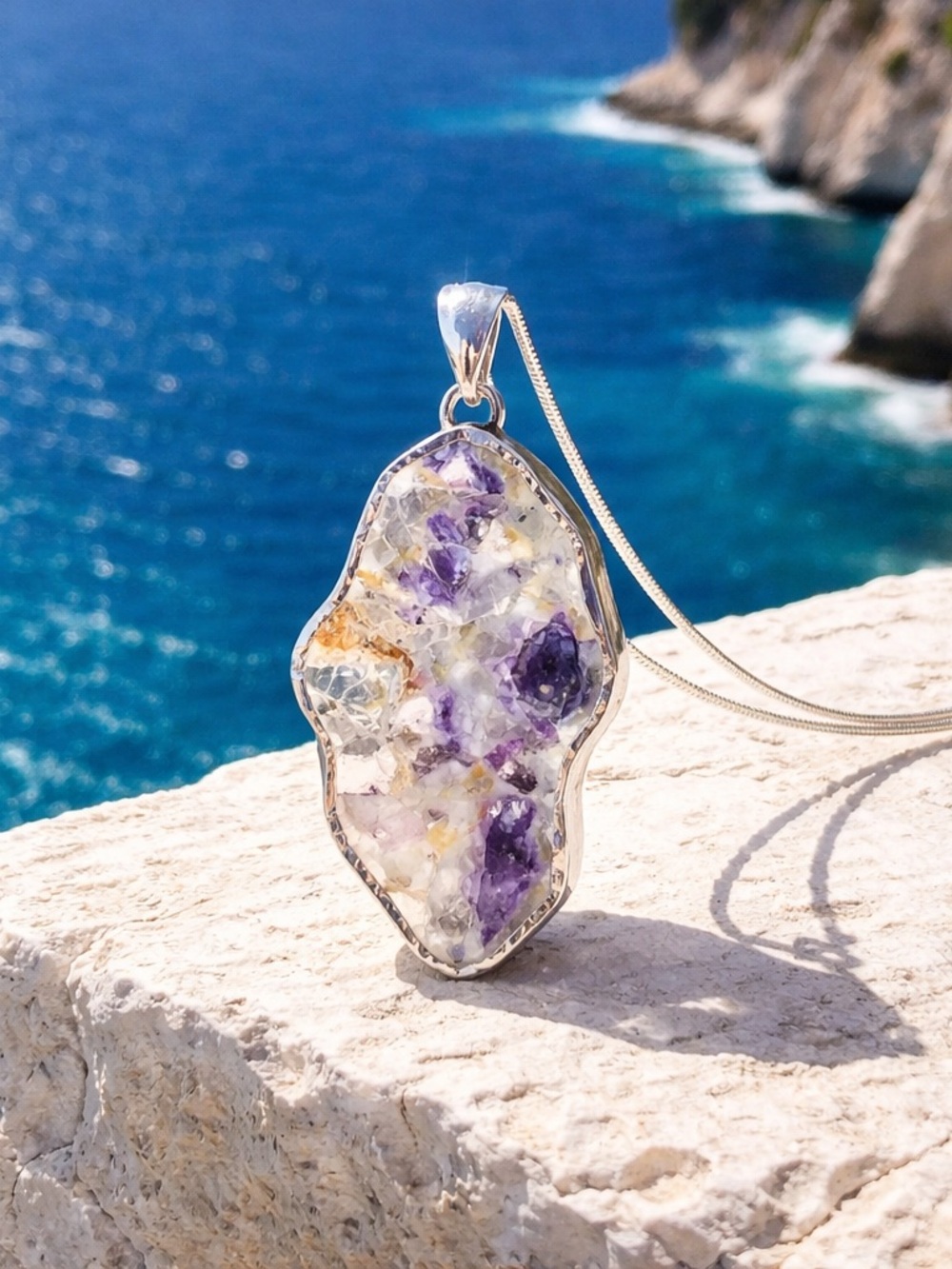 NEW! Violet Opal Necklace